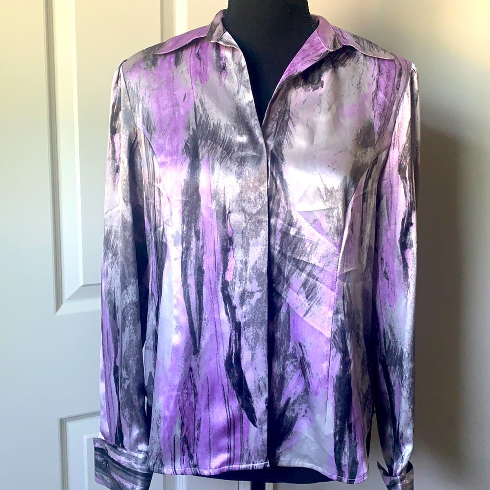 NWT Jones New York Petite long Sleeve shirt. Size 6P